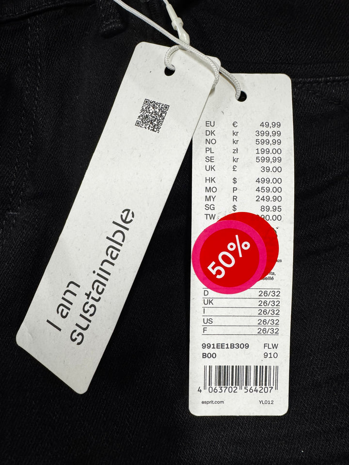 Svarta jeans slim fit herrstorlek