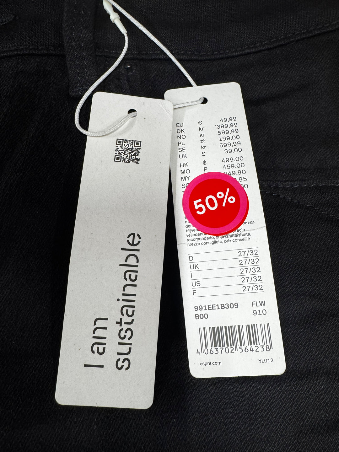 Svarta klassiska jeans i slim fit