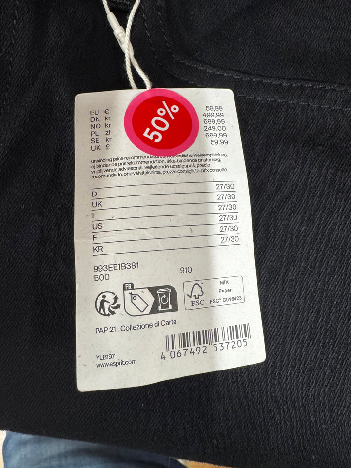 Svarta skinny jeans i stretchmaterial