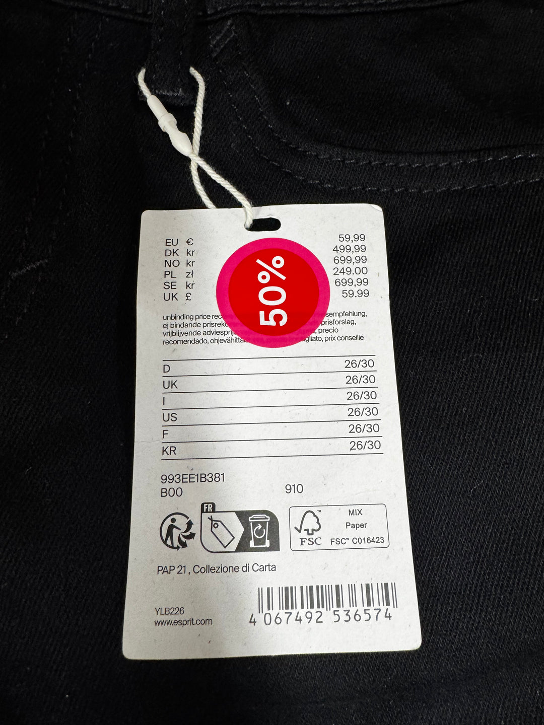 Svarta Stretchjeans i Slim Fit Modell