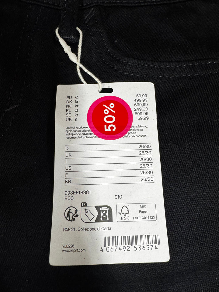 Svarta Stretchjeans i Slim Fit Modell