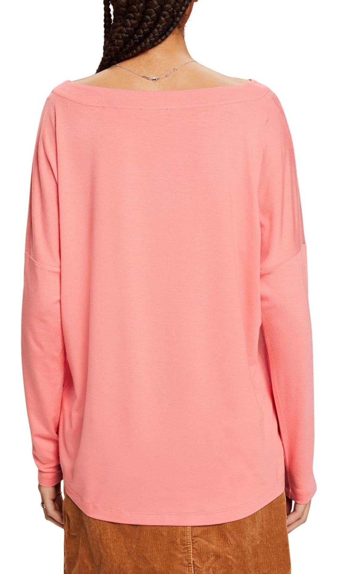 Esprit ljusrosa sweatshirt i bomull