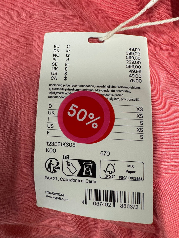 Esprit rosa sweatshirt i bomull