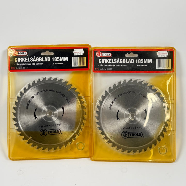 Cirkelsågblad 185 mm ETC Tools hårdmetall
