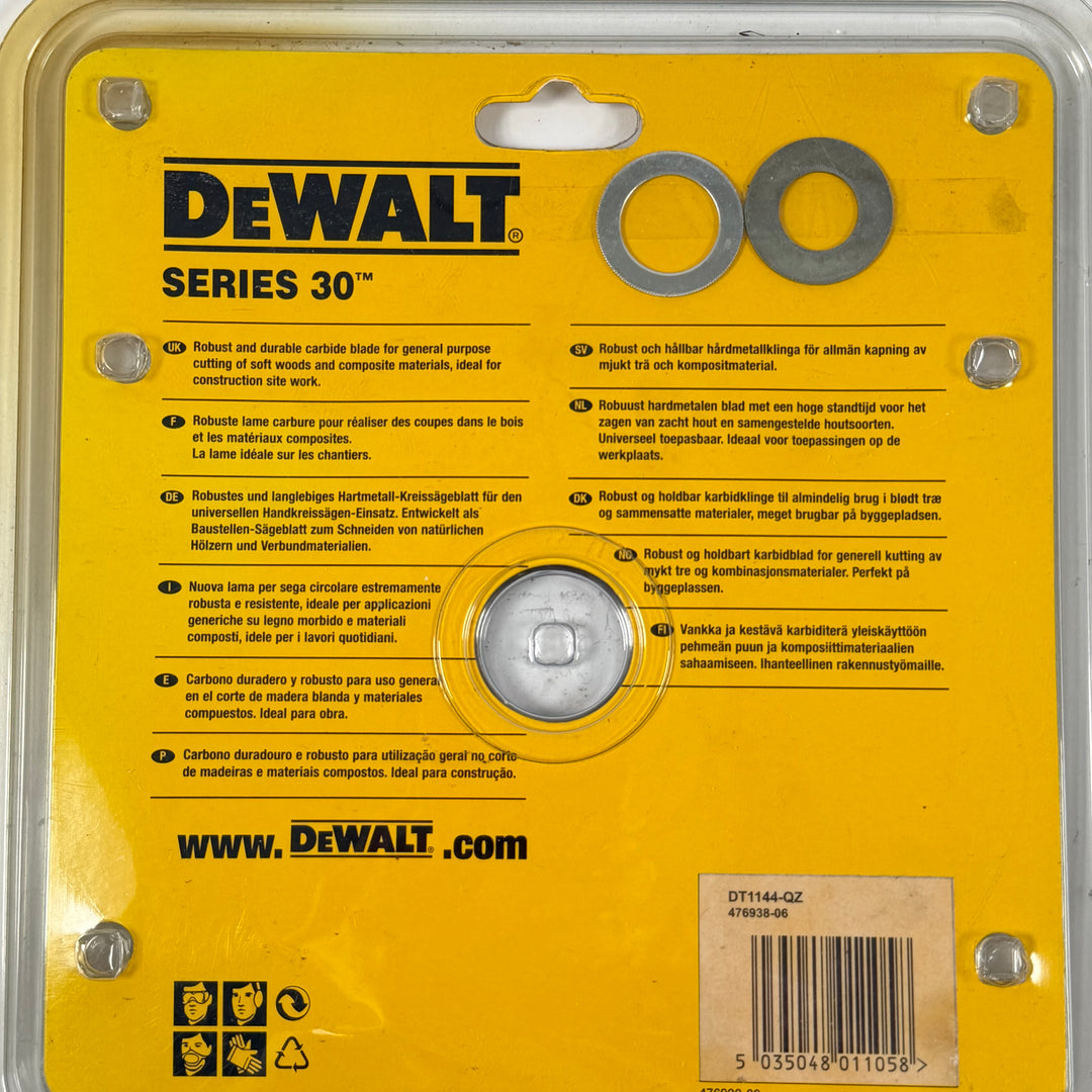 DeWalt cirkelsågblad 165 mm hårdmetall