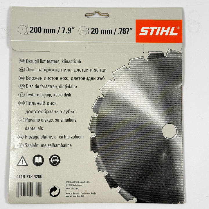STIHL cirkelsågklinga stål 200 mm robust