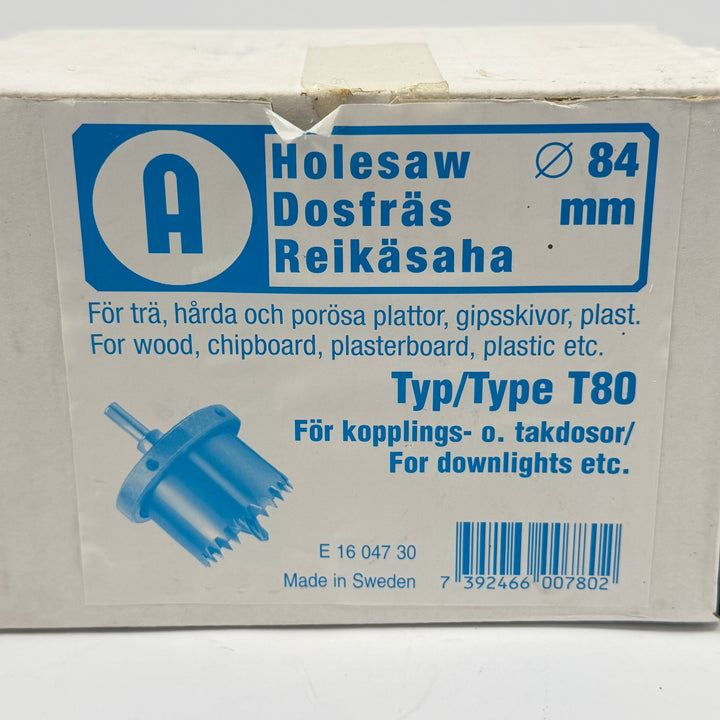 Svensk dosfräs hålsåg T80 84 mm
