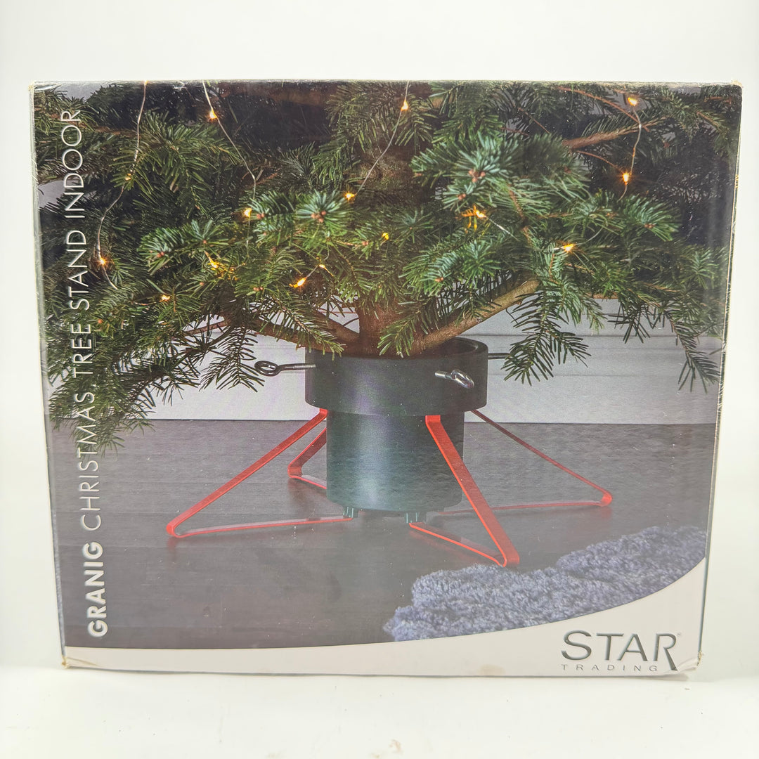 Julgransfot Granig Star Trading svart röd