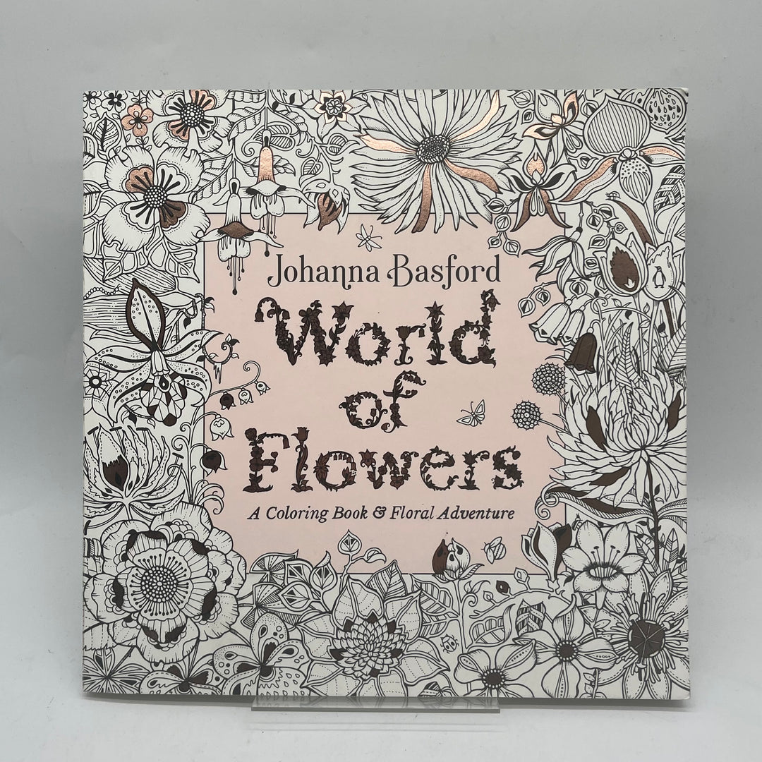 World of Flowers målarbok Johanna Basford