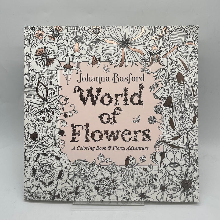 World of Flowers målarbok Johanna Basford