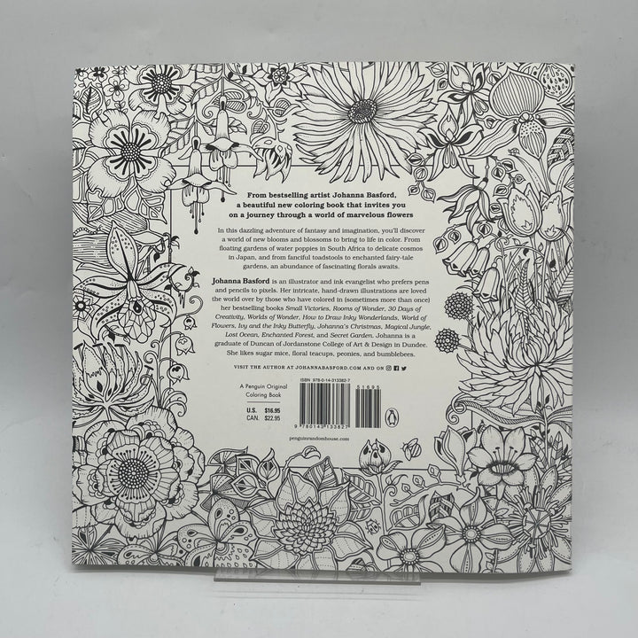 World of Flowers målarbok Johanna Basford