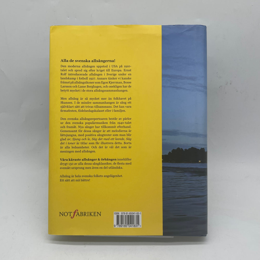 Bok Våra käraste allsånger Notfabriken