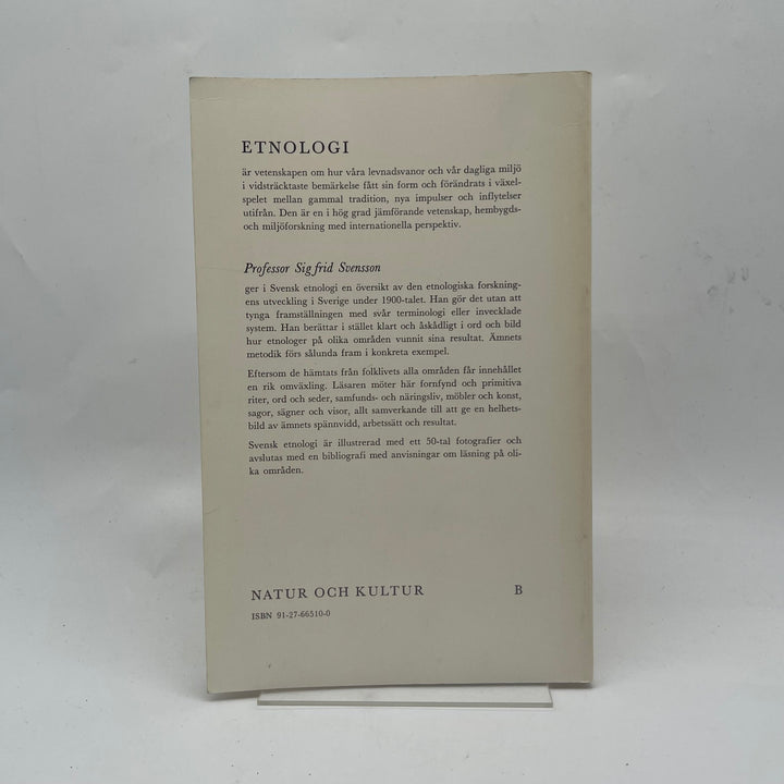 Svensk Etnologi Bok av Sigfrid Svensson