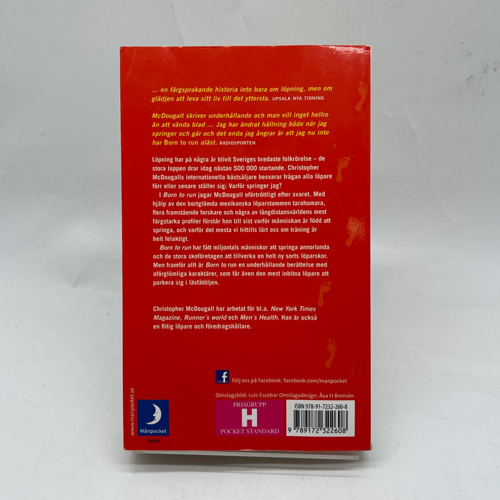 Motiverande löpningsbok Born to Run Månpocket