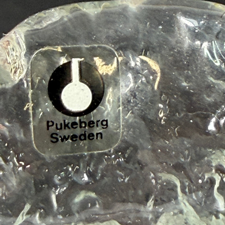 Retro glasskål i pressglas Pukeberg Sweden