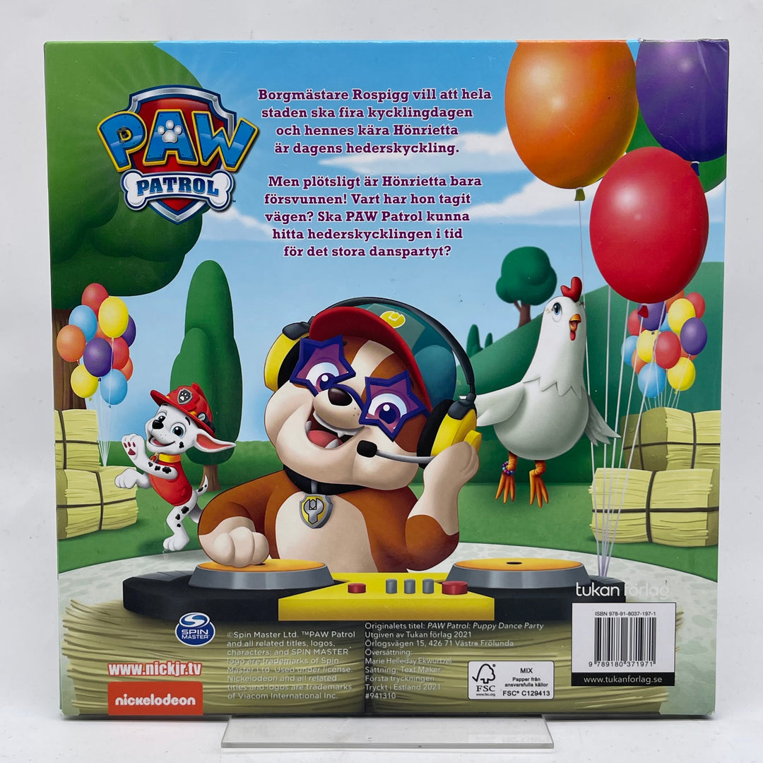 Paw Patrol Barnbok Valparna Räddar Dansparty