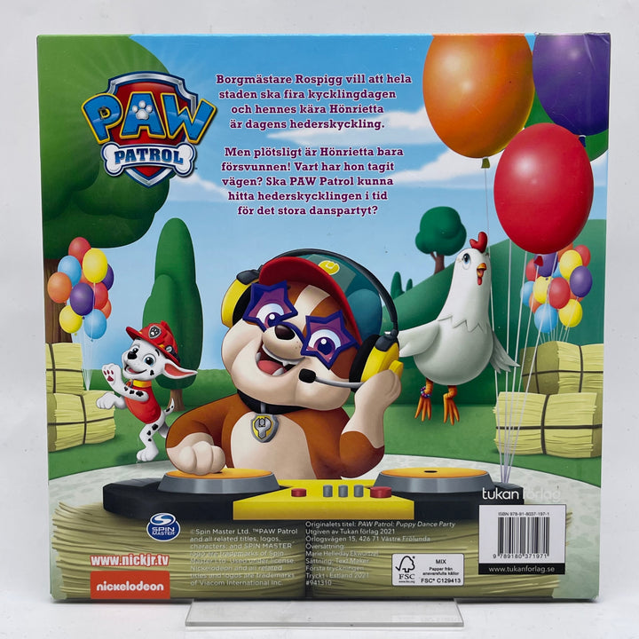 Paw Patrol Barnbok Valparna Räddar Dansparty