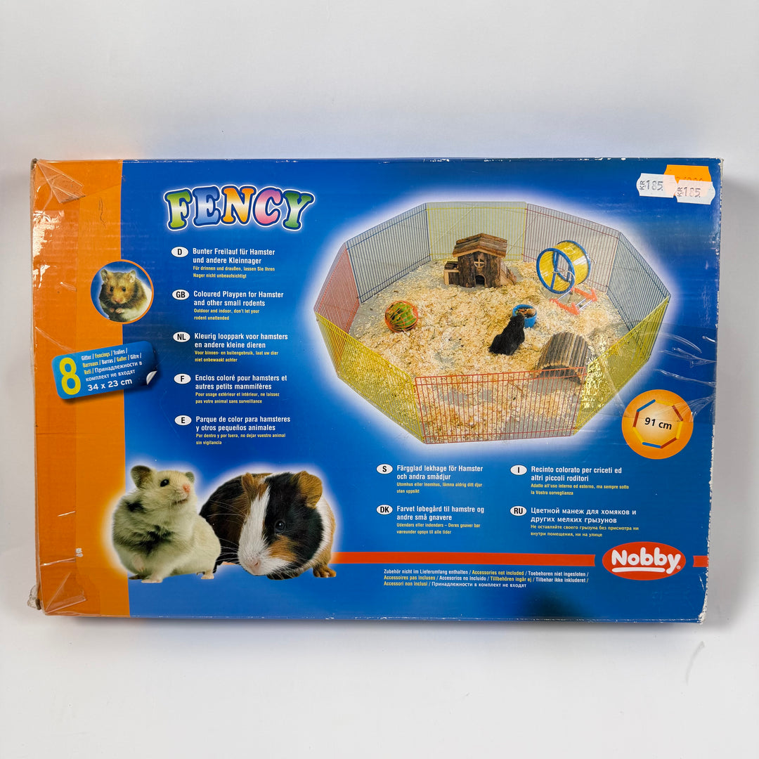 Färgglad hamsterlekplats Nobby i plast