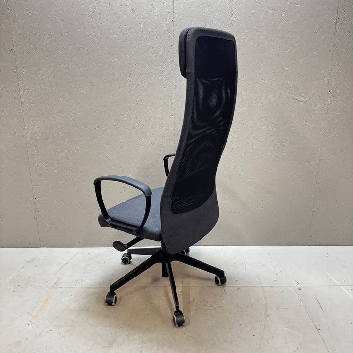 Ergonomisk kontorsstol textil metall modernt