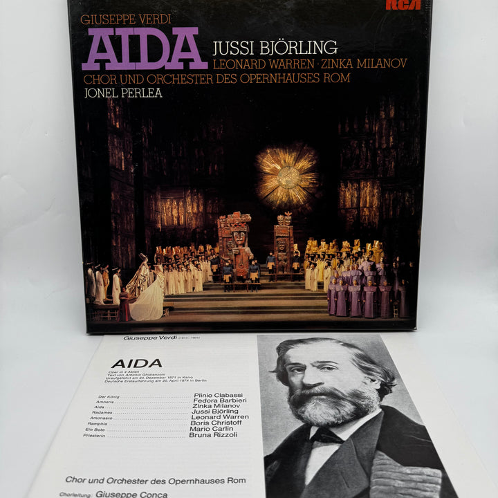 Klassisk vinyl Verdi's Aida Jussi Björling RCA