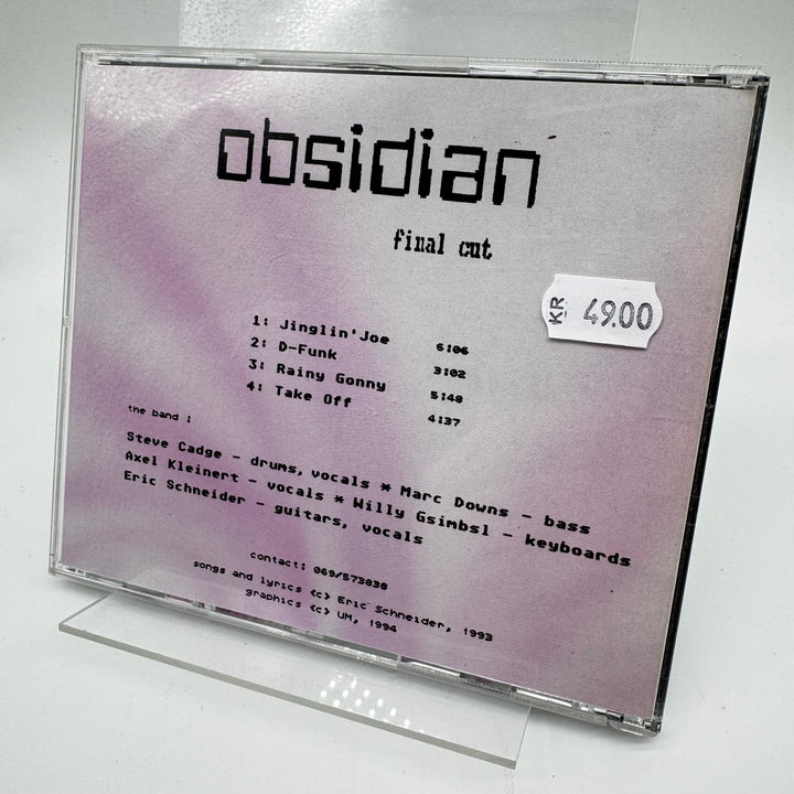 Retro Musik-CD Obsidian Final Cut 1993