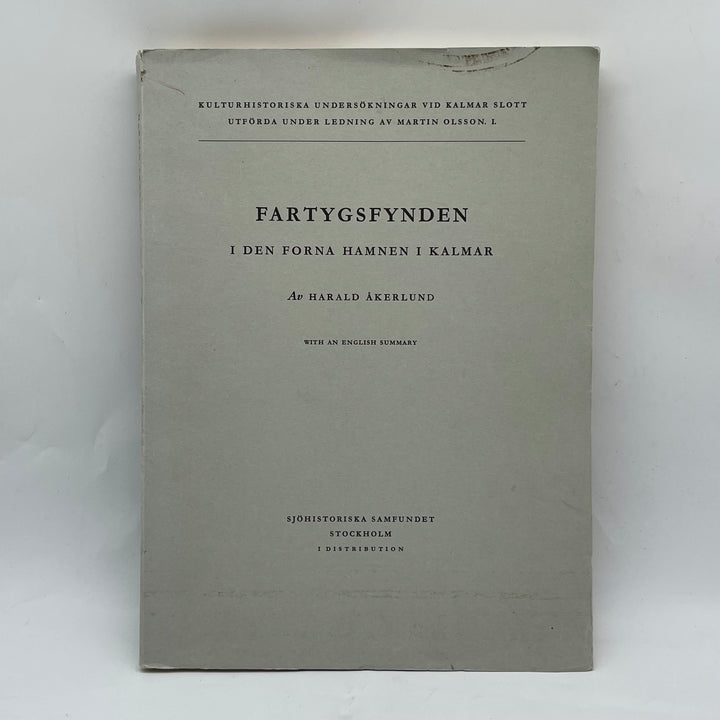 Fartygsfynd Kalmar Slott Bok Begagnad