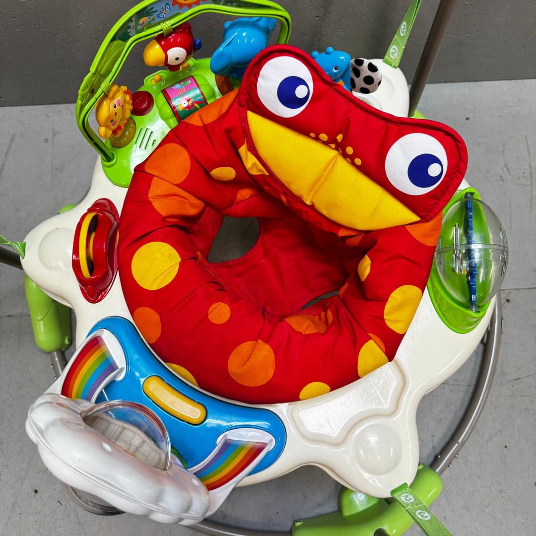 Färgglad Fisher-Price Rainforest Jumperoo gungstol