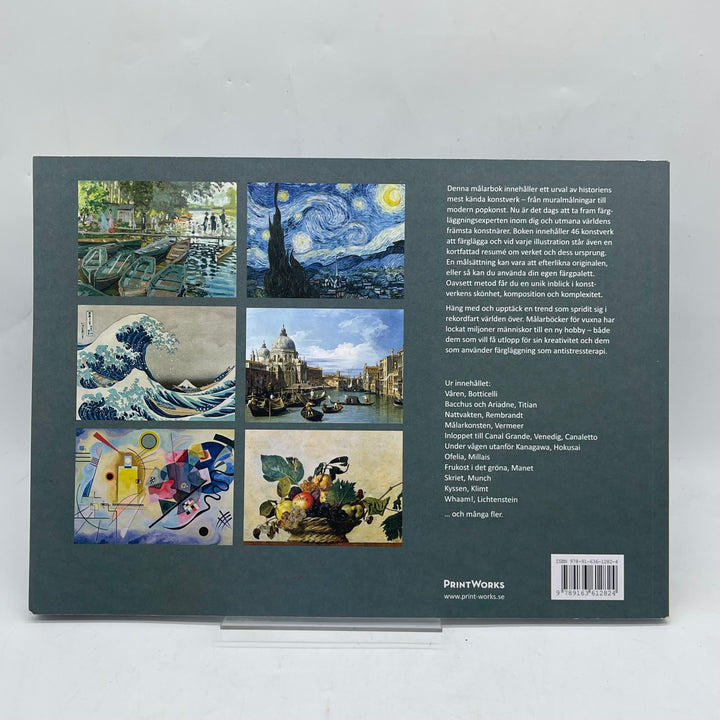 PrintWorks Målarbok med Berömda Målningar 29x21 cm