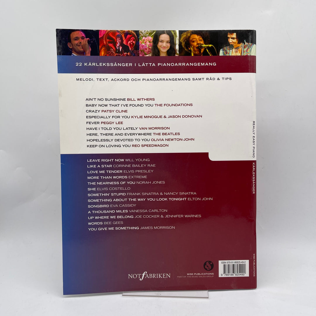 Kärlekssånger Pianonoter Notfabriken Mycket Gott Skick