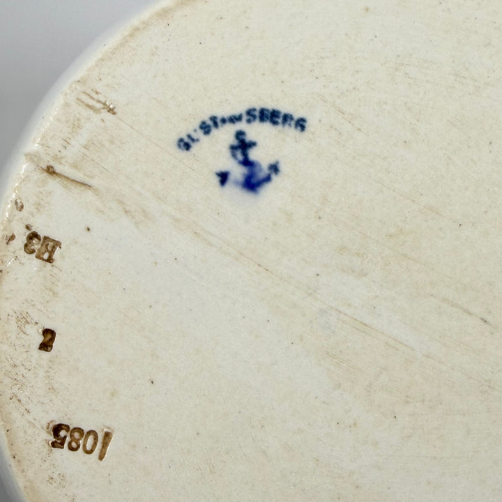 Retro blåvit keramikkruka från Gustavsberg