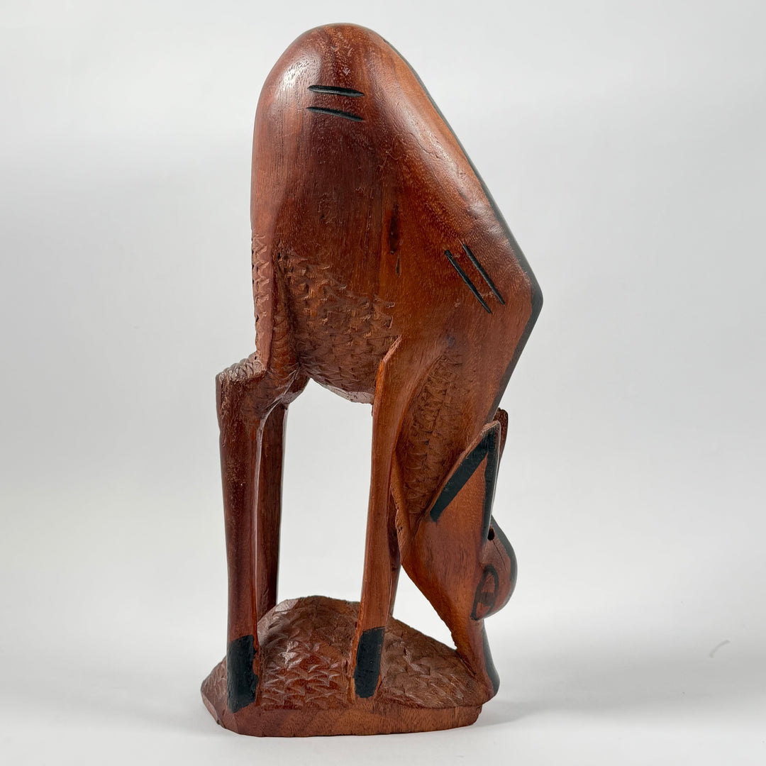 Handsnidad träfigur – Antilop/Gazell | Afrikansk dekor (35 cm)