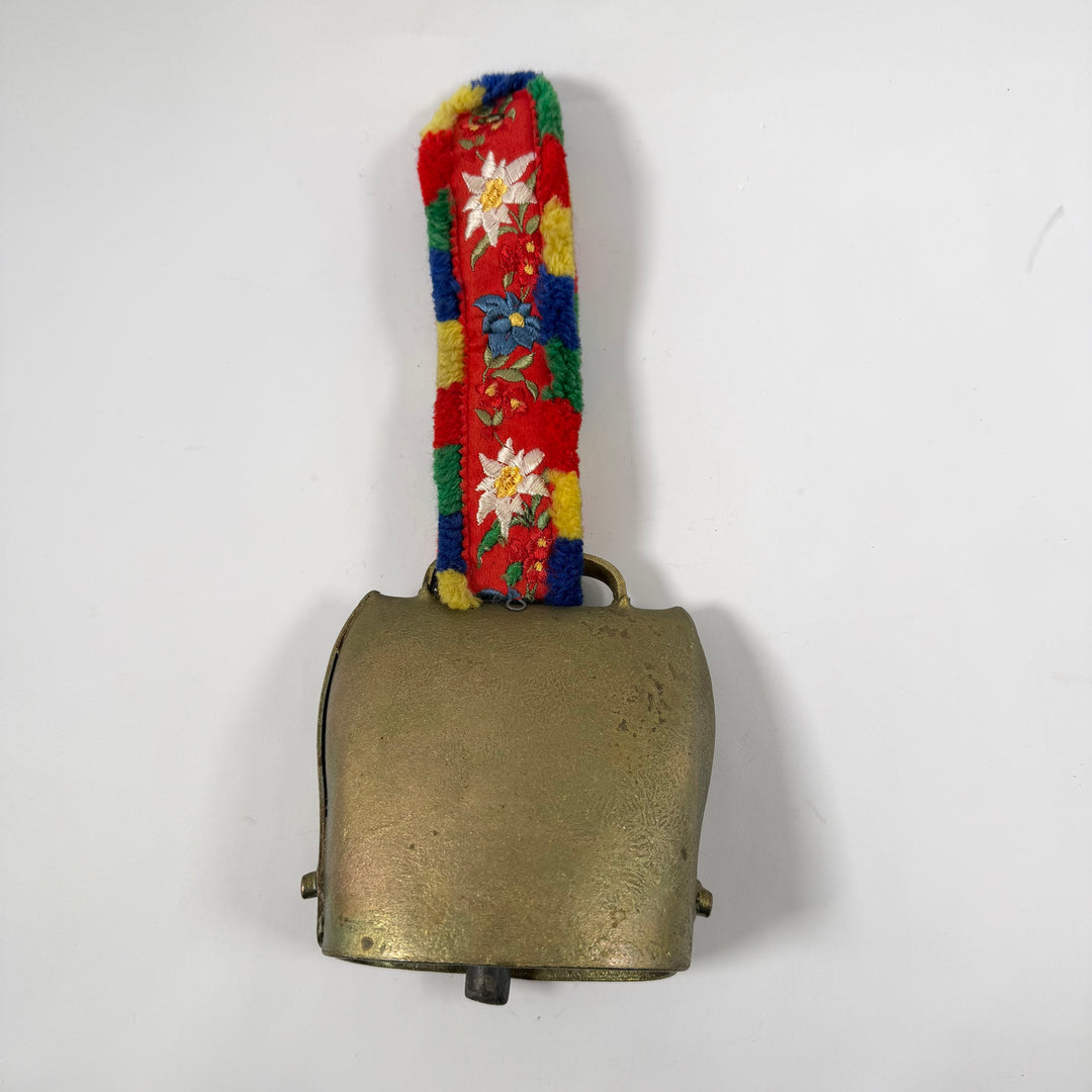 Färgglad Retro Handklocka i Mässing med Blommotiv