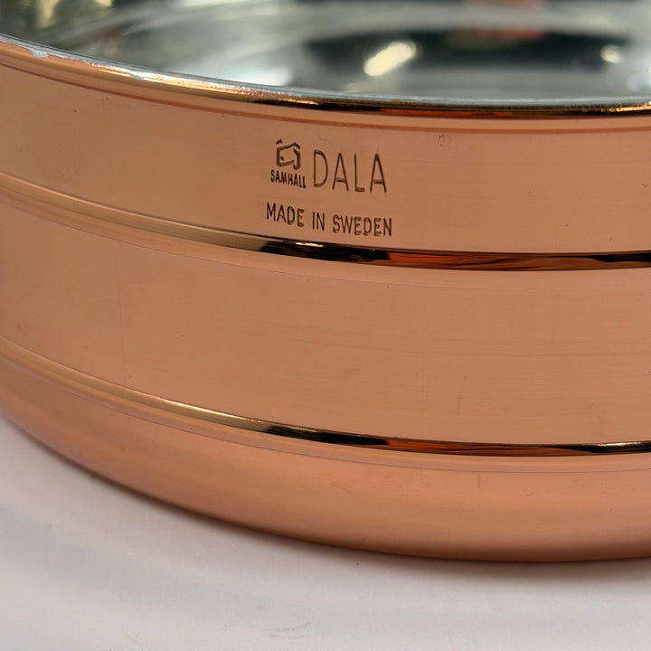 Elegant retro serveringsbricka i koppar från Dala