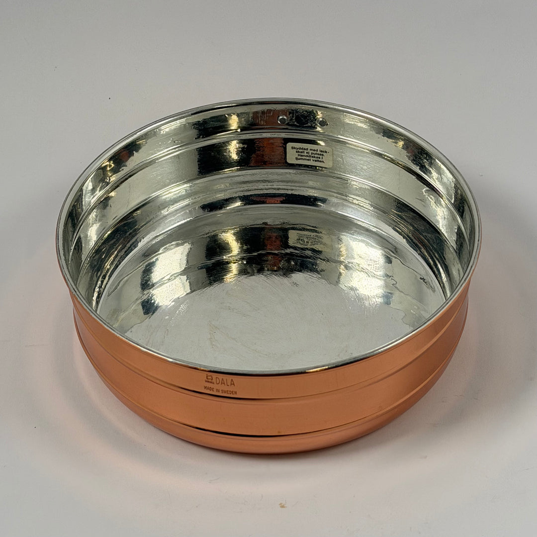 Elegant retro serveringsbricka i koppar från Dala