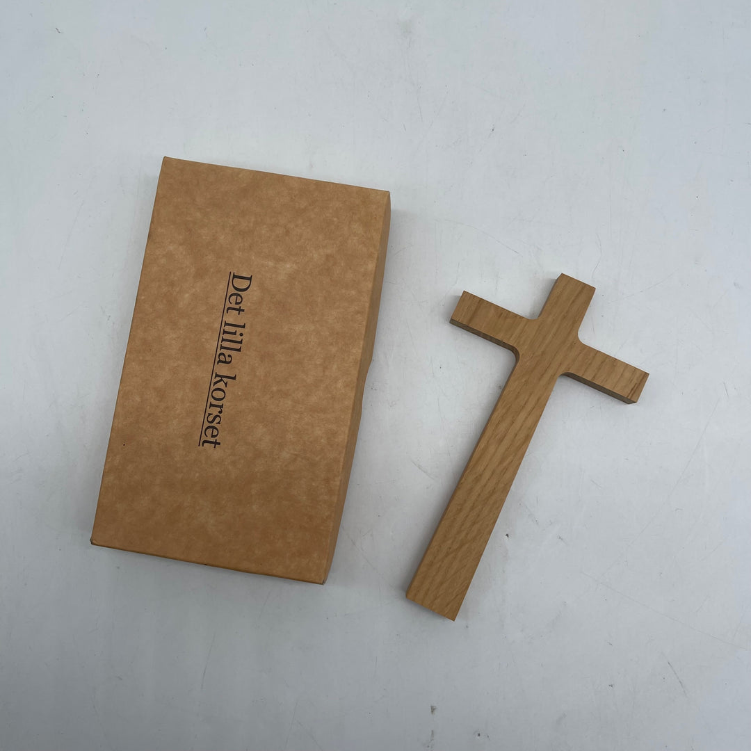 Träkors med Förvaringsask i Naturlig Ton