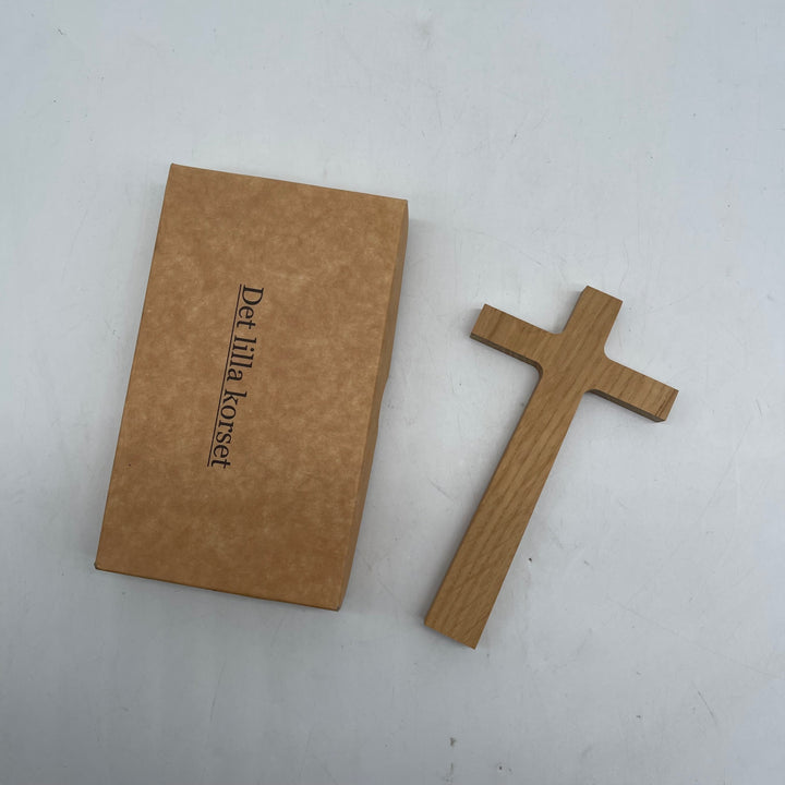 Träkors med Förvaringsask i Naturlig Ton