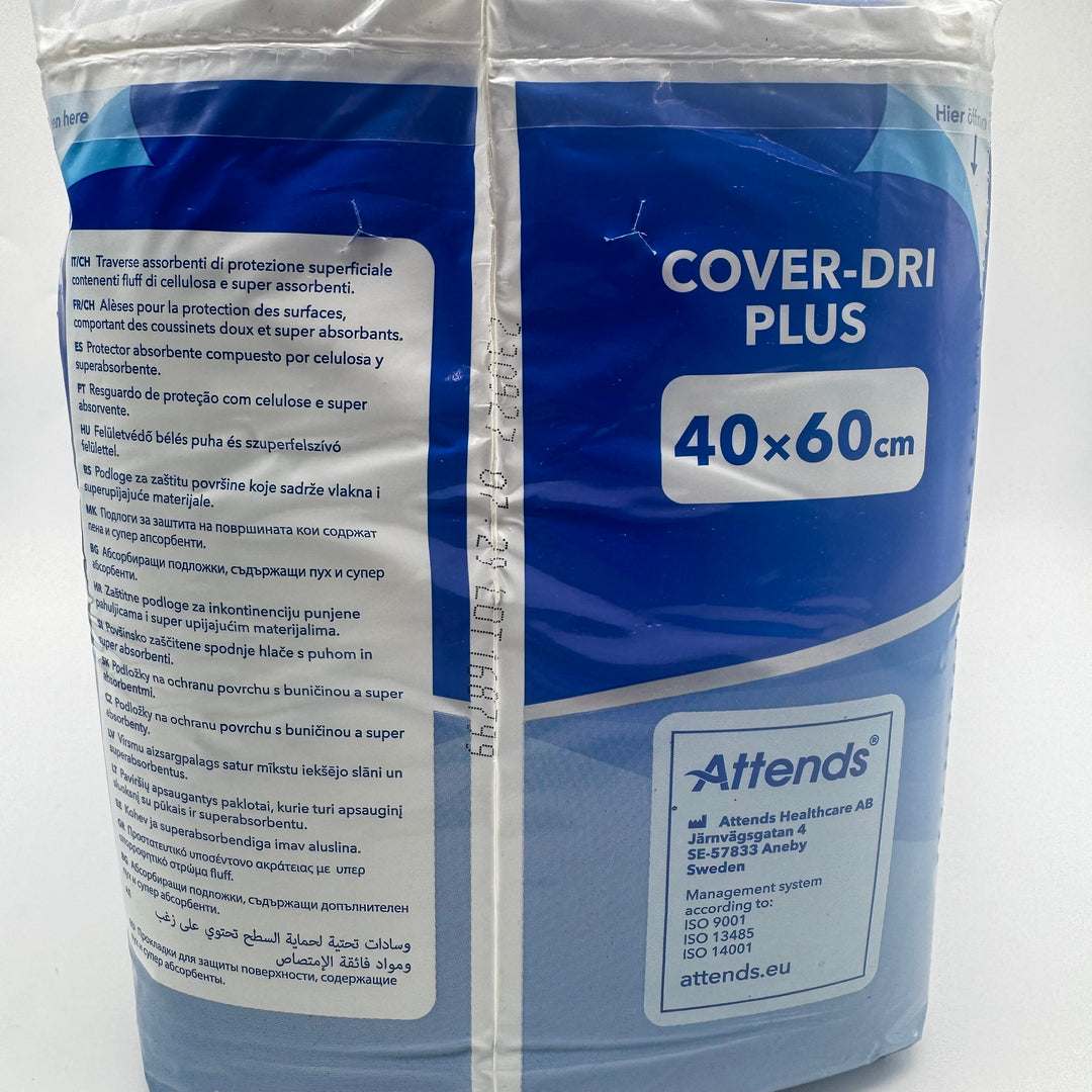Attends Cover-Dri Plus skyddsunderlägg engångsunderlägg