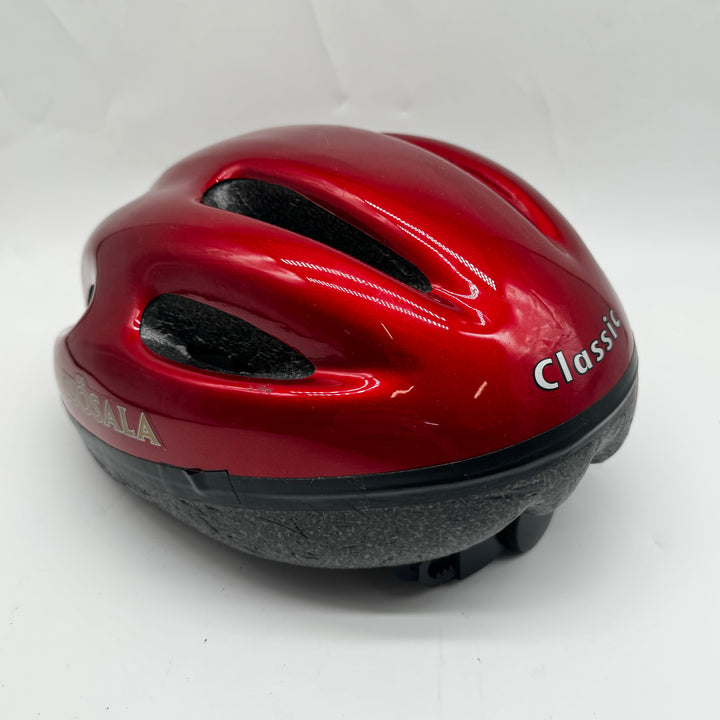 Klassisk röd cykelhjälm Sjösala vuxen