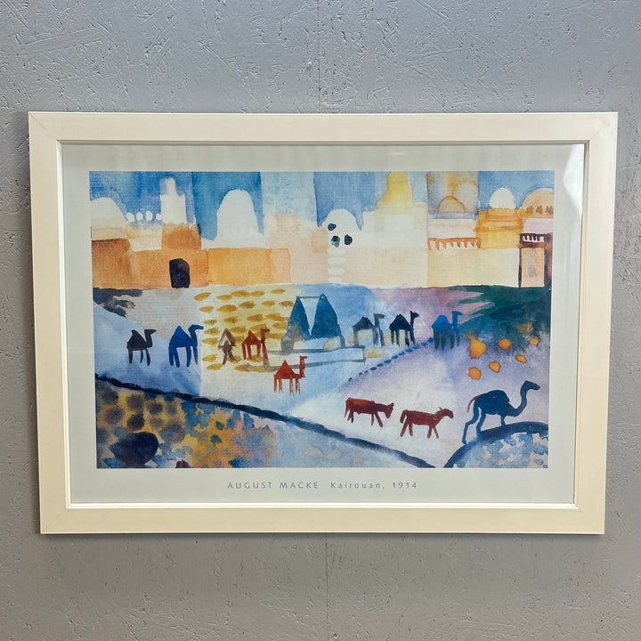 Färgstark tavla av August Macke, Kairouan 1914 - Homy Secondhand Online