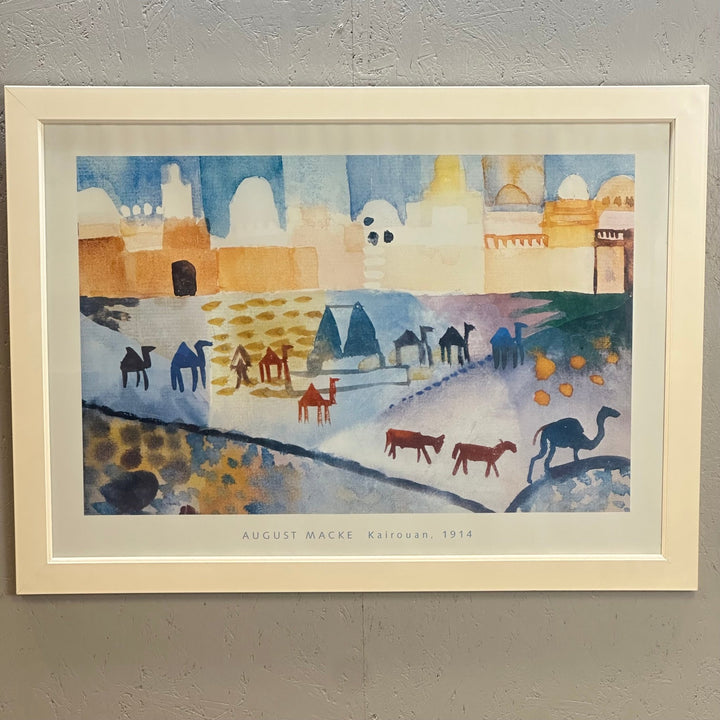 Färgstark tavla av August Macke, Kairouan 1914 - Homy Secondhand Online
