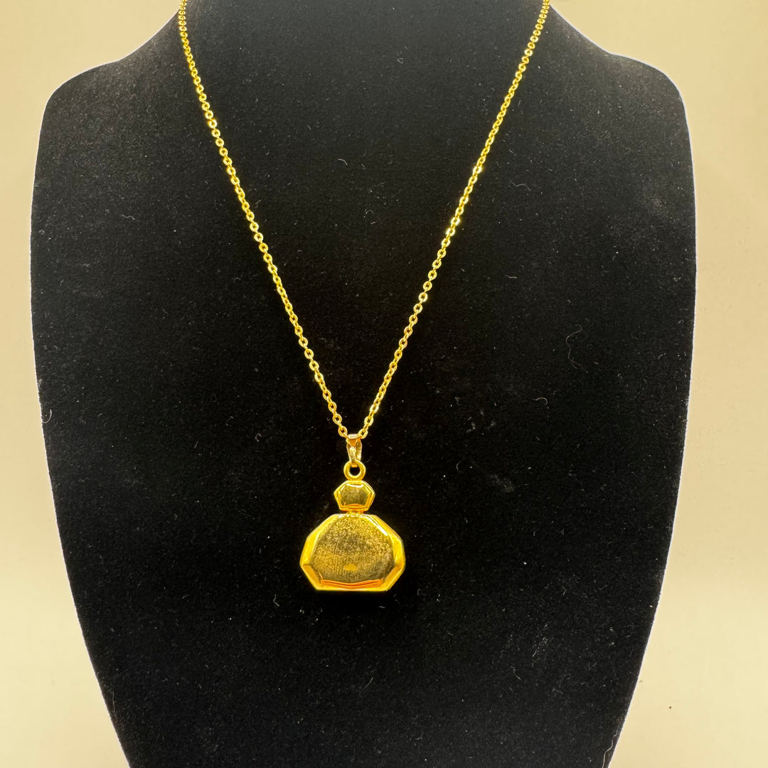 Retro Halsband med Guldtonad Berlock