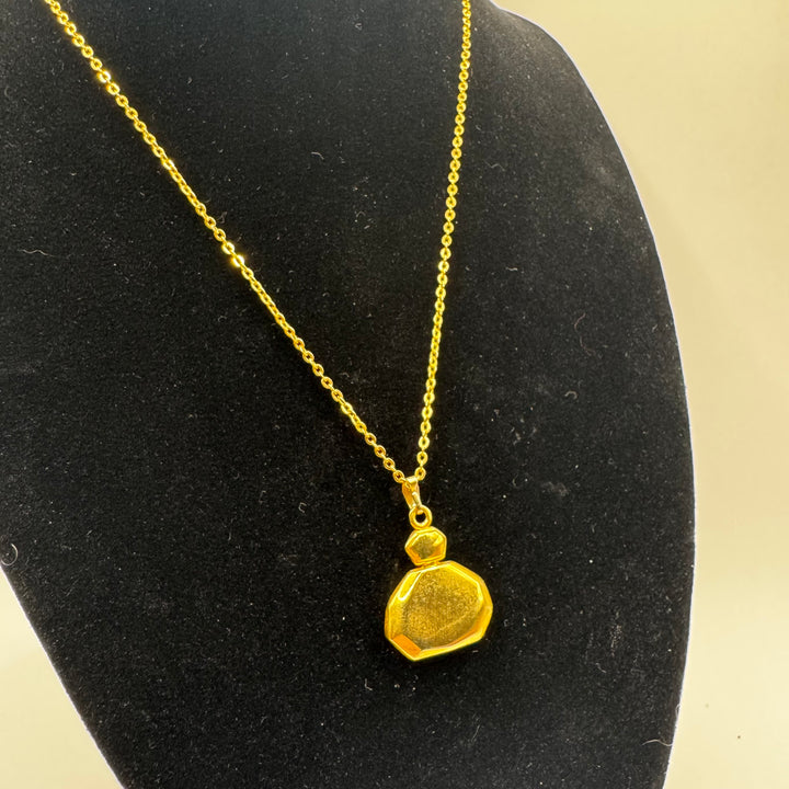Retro Halsband med Guldtonad Berlock