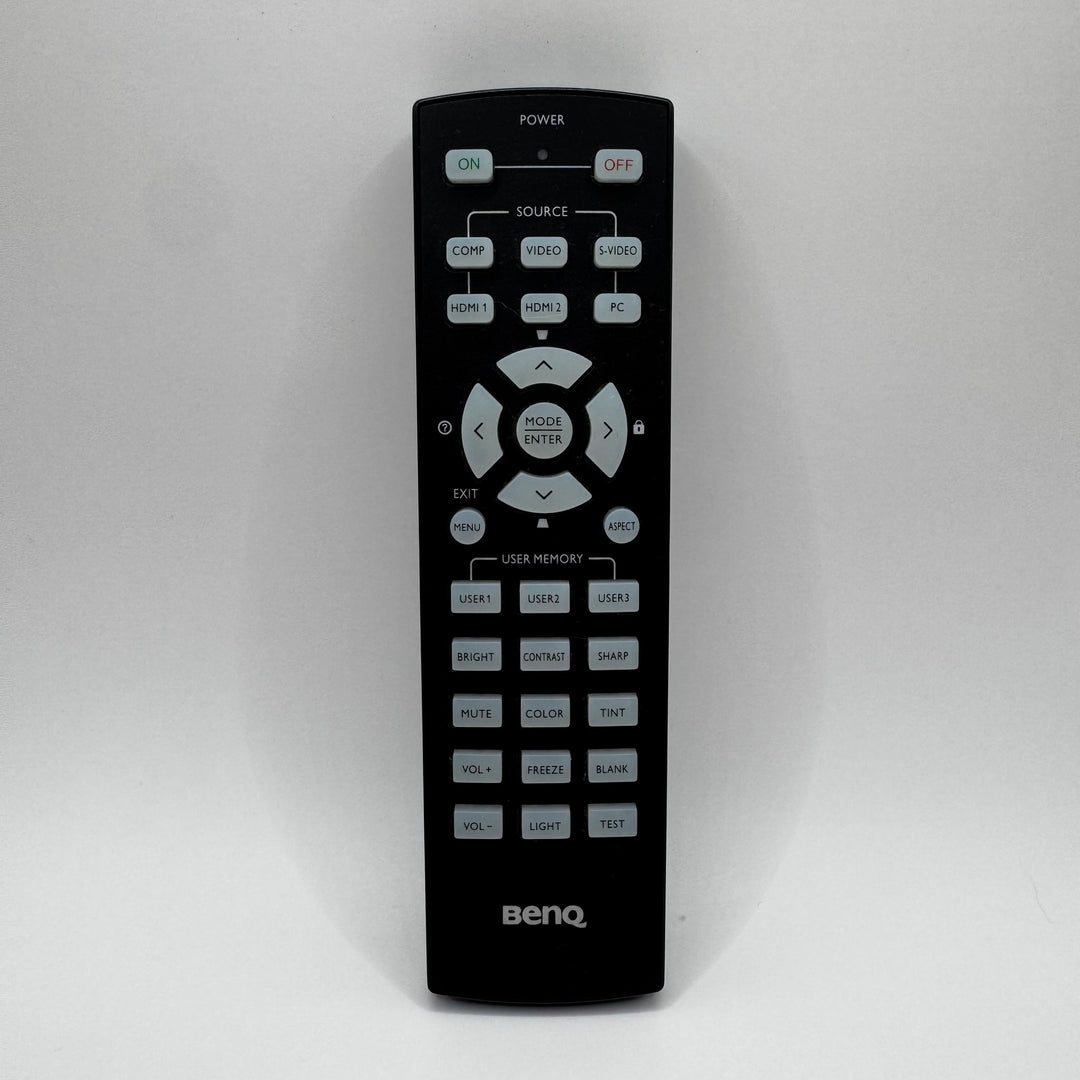 BenQ fjärrkontroll stilren modern elektronik
