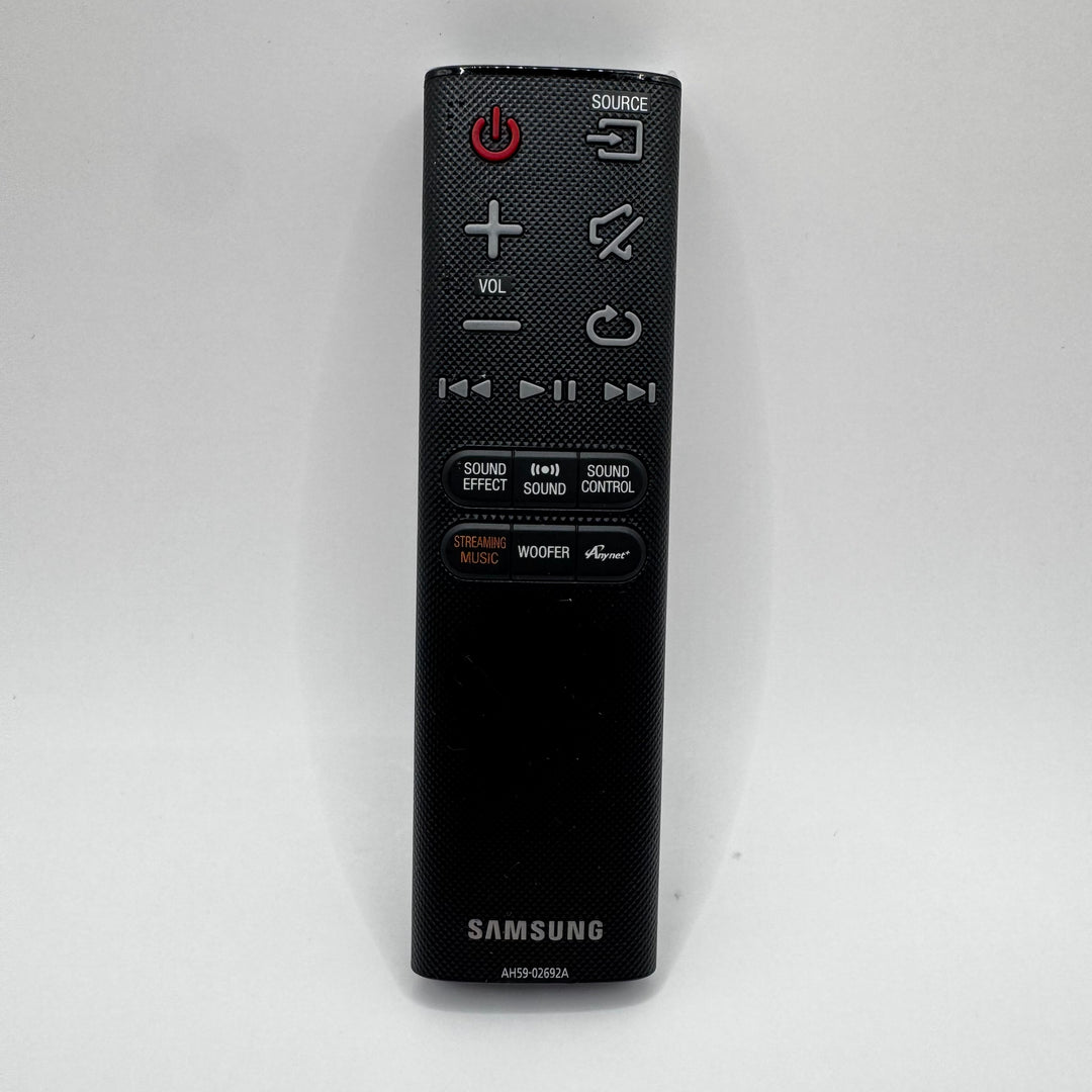 Elegant svart Samsung fjärrkontroll i plast