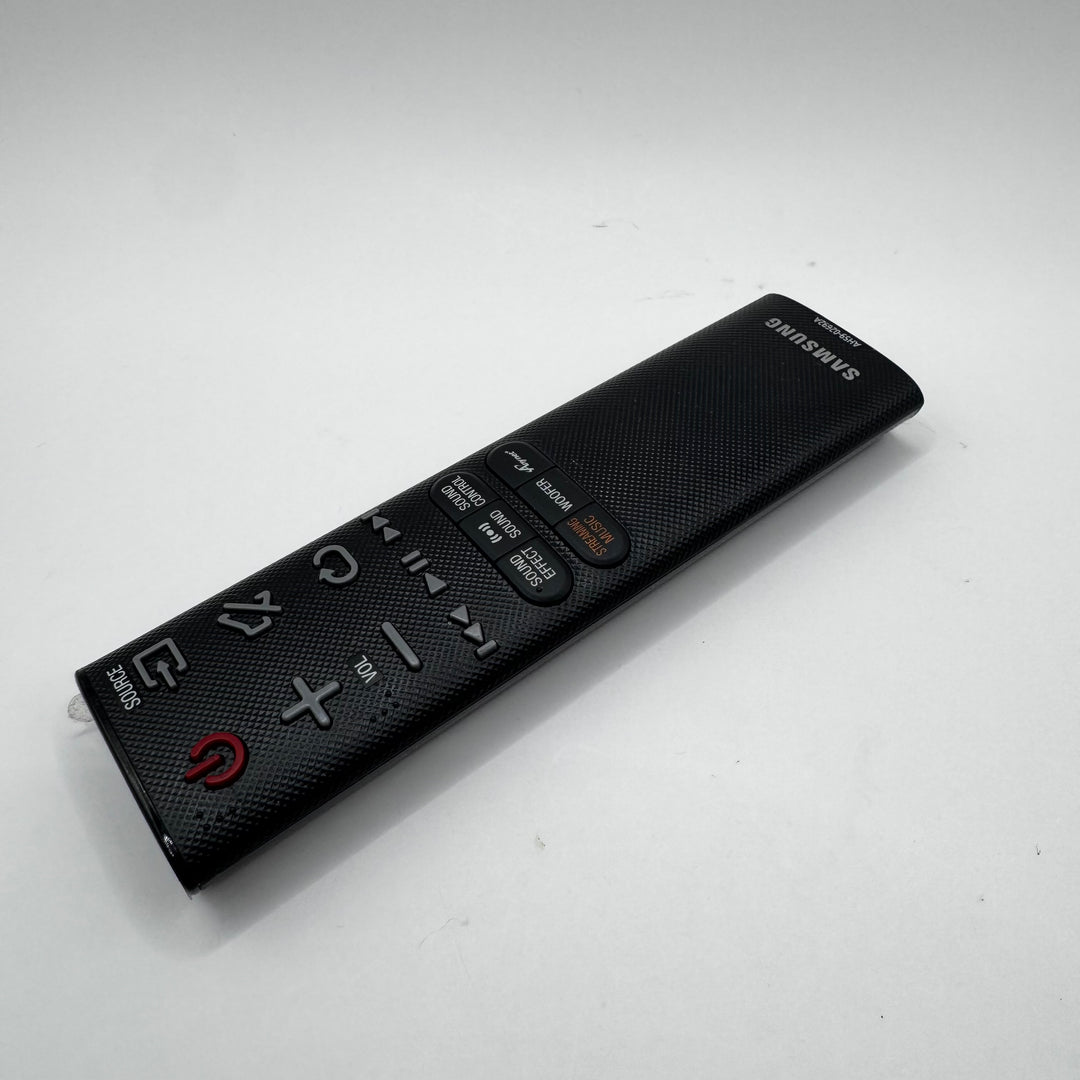 Elegant svart Samsung fjärrkontroll i plast