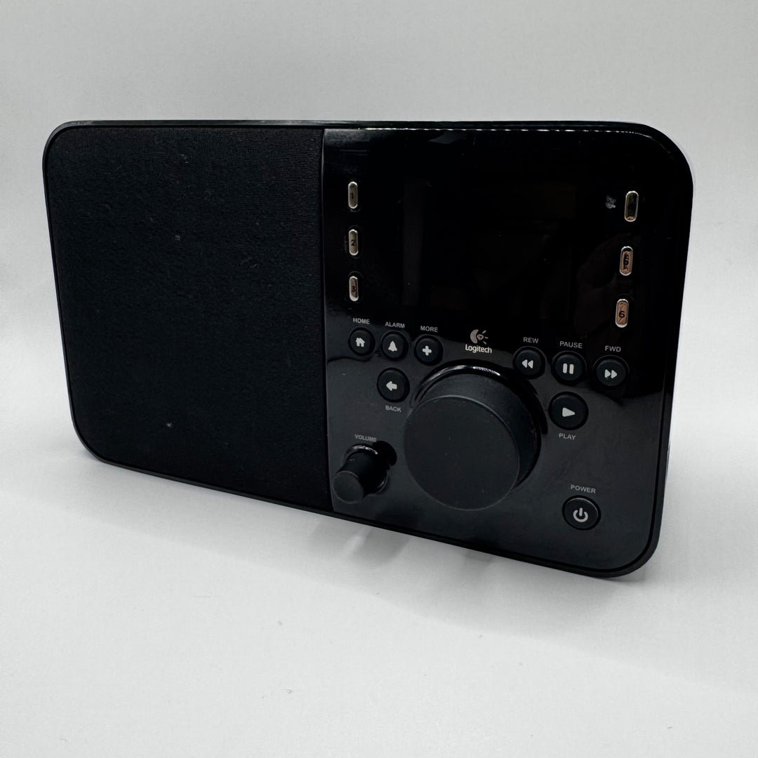 Elegant svart Logitech Squeezebox radio med wi-fi