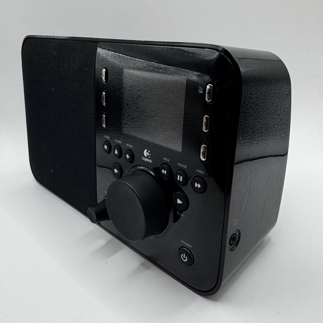 Elegant svart Logitech Squeezebox radio med wi-fi