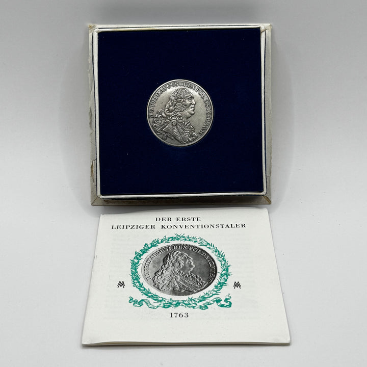 Leipziger Konventionstaler 1763 Silvermynt Retro