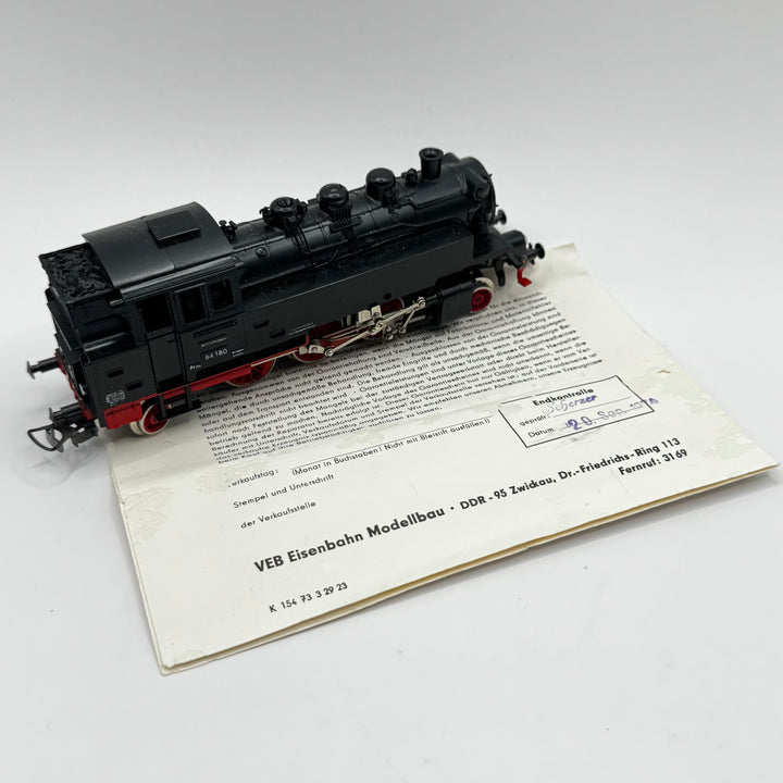 Detaljerad ånglokmodell retro VEB Eisenbahn