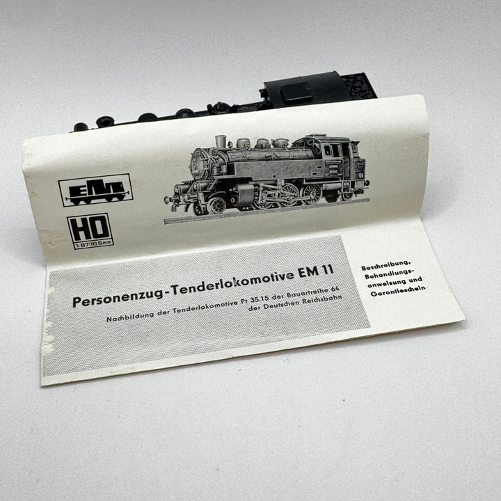 Detaljerad ånglokmodell retro VEB Eisenbahn